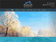 Tablet Screenshot of munich-ski-shuttle.com
